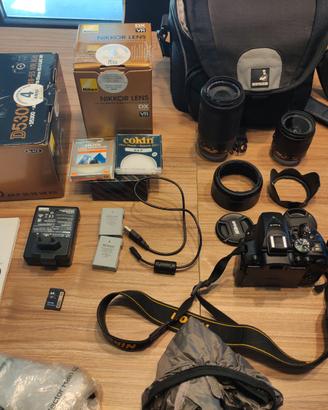 Nikon D5300 + 2 Obiettivi VR - Solo 13800 scatti