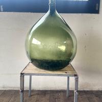 Antica damigiana in vetro soffiato (2)