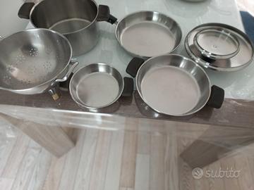 BATTERIA PENTOLE ACCIAIO