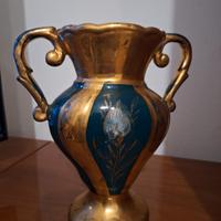 vaso verde e oro anni 30/40
