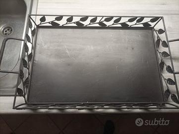 vassoio ferro battuto 