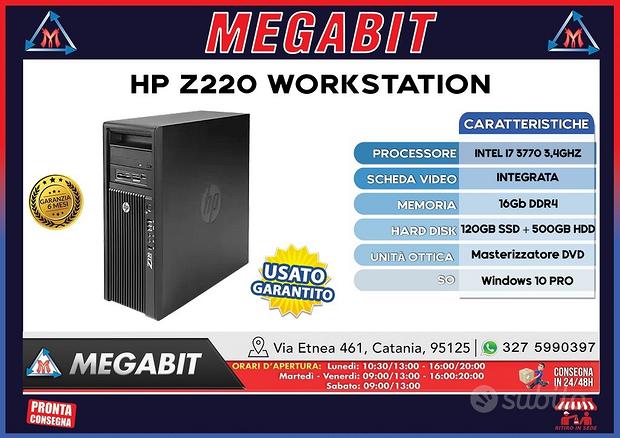 HP Z220 WORKSTATION Usato