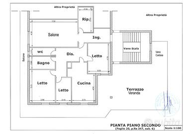 Attico in zona centrale con ampia veranda