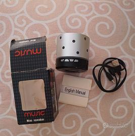 Mini Speaker Bluetooth Portatile – Silver/Black