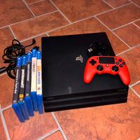 PS4 Pro + 5 Giochi +Controller NACON