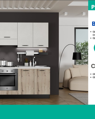 CUCINA  NEW SMART  195 CM COMPLETA