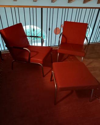 Due poltroncine in pelle