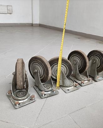 ruote in acciaio e gomma