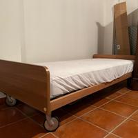 Letto singolo con rete compreso di materasso