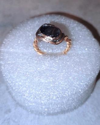 Anello artigianale con pietra ametista Trento 