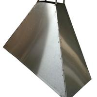 Cappa in acciaio per barbecue camino