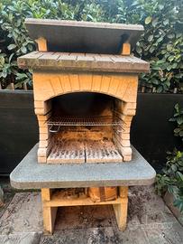 Barbecue in kueatura da giardino 104x70 h177