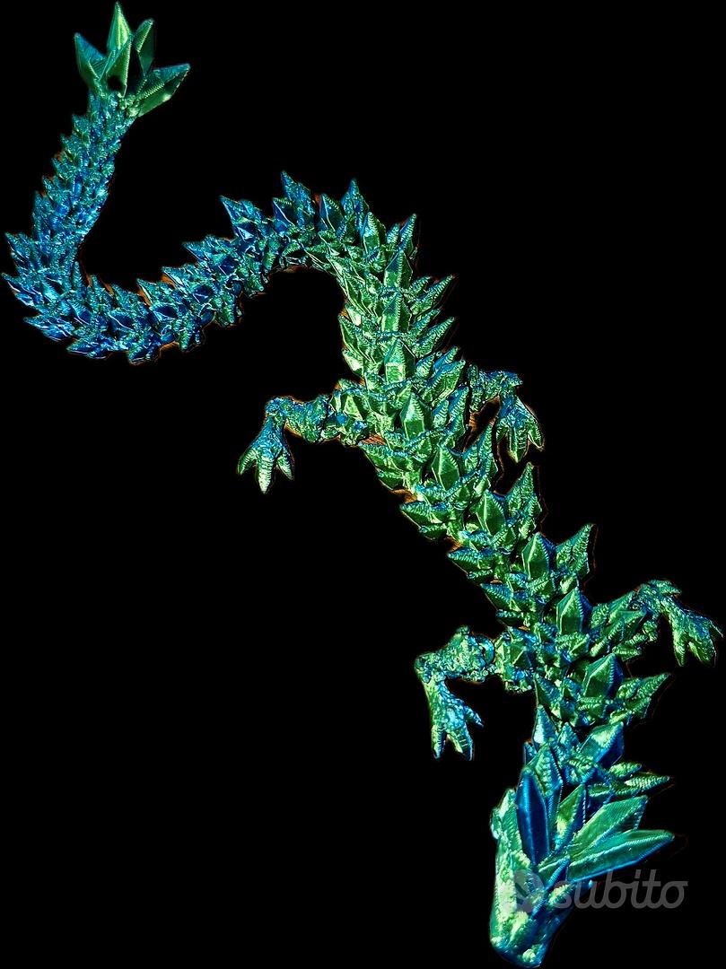 Drago Stampato In 3D In Uovo Di Cristallo - Giocattolo Fidget Articolato Per Adulti, Decorazione Casa/ufficio, Regalo Originale