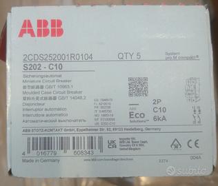 interruttore bipolare 10A ABB