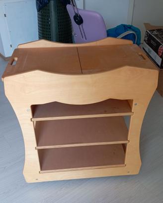 Carrello in legno 