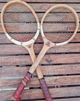 Racchette tennis vintage legno