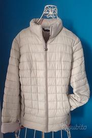 Giacca imbottita donna beige chiaro