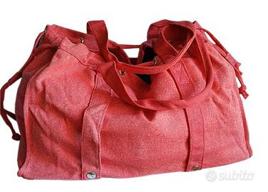 Borsa Mare PARAH in Tela Rossa con Coulisse