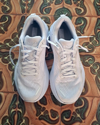 Hoka Bondi 8 bianche uomo EU 42 – max cushioning