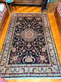 Tappeto persiano Tabriz Originale lana cotone seta