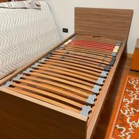 Rete in legno con alzata testa e piedi 