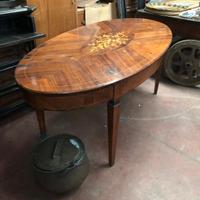 tavolo ovale anni 50 con 2 allunghi