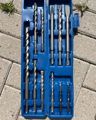 Set di punte e scalpelli per trapano a percussione