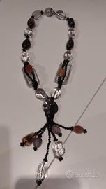 Collana in Murano e Spinello massiccia 