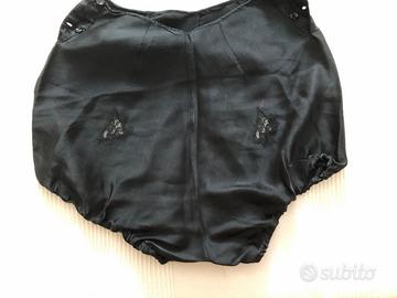 Culotte seta nere