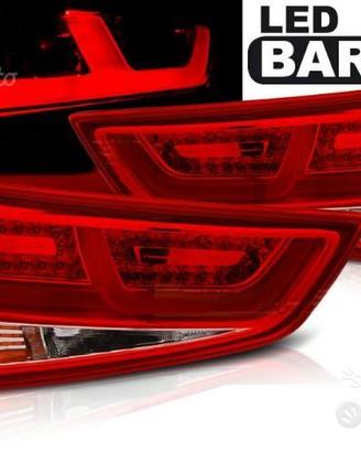 Fari posteriori led tube audi a1 10-14 smoke rossi