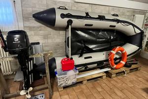 Gommone smontabile 3.20m e motore 5cv