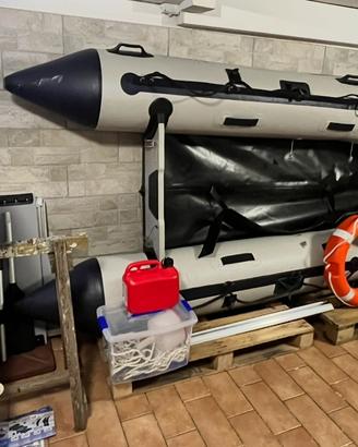 Gommone smontabile 3.20m e motore 5cv