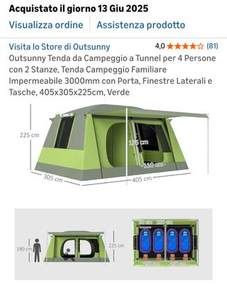 tenda campeggio 