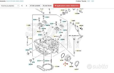 Collettore aspirazione Kawasaki KLR 650 160651151