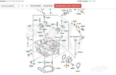 Collettore aspirazione Kawasaki KLR 650 160651151