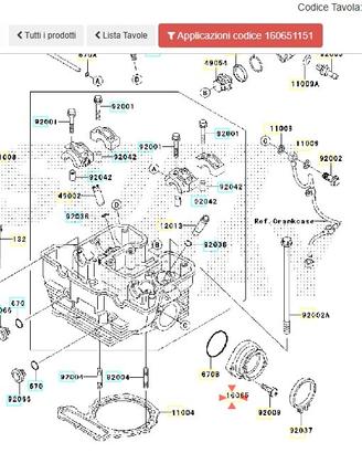 Collettore aspirazione Kawasaki KLR 650 160651151