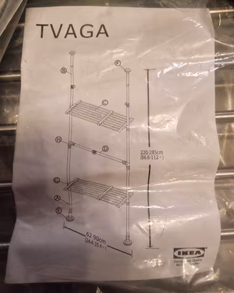 scaffale telescopico ikea 