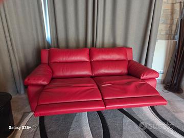 Divano relax in vera pelle