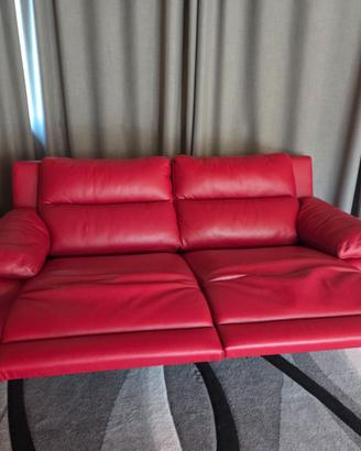 Divano relax in vera pelle