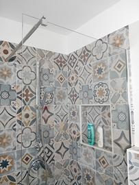 doccia walk in in cristallo