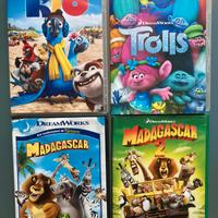 4 DVD per bambini DreamWorks
