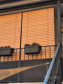 Tenda in midollino da balcone