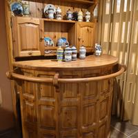 mobile angolo bar in pino massello 