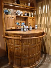 mobile angolo bar in pino massello 