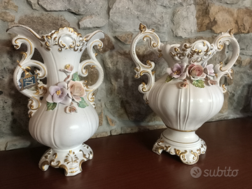 Vasi ceramica Capodimonte vintage