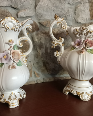 Vasi ceramica Capodimonte vintage
