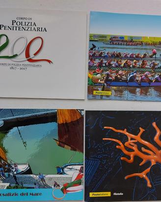 Poker di folder Poste Italiane (1°)