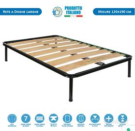 Rete a doghe larghe ortopedica 120 x 190