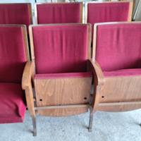 sedie teatro vintage