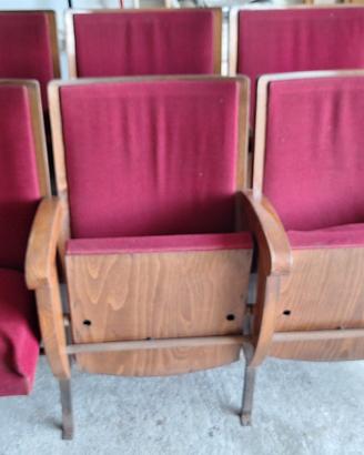 sedie teatro vintage